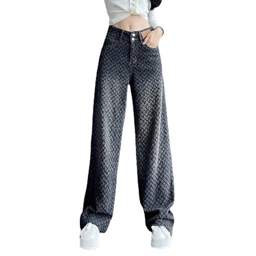 Title 3, Womens Wide-leg Jeans High Waist Gradient Colo...