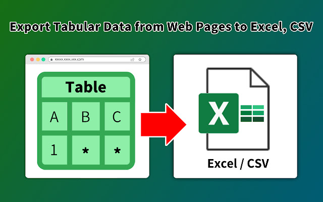 Table Capture - Tabular Data to Spreadsheet