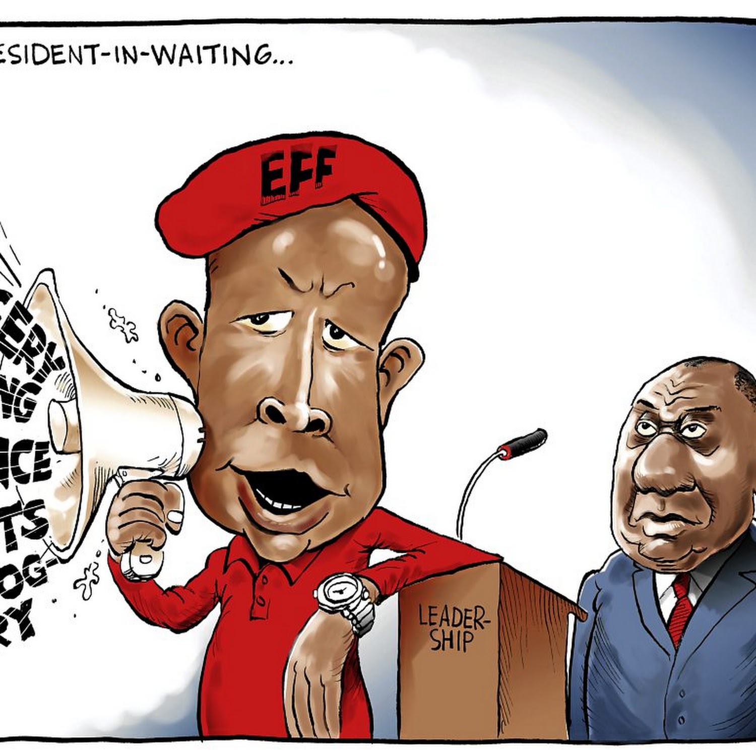 1500px x 1500px - CARTOON | 'President-in-waiting' Malema 'louder' than Ramaphosa