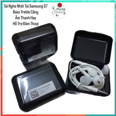 Tai Nghe Có Dây Samsung S7 Jack 3.5Mm Nhét Tai, Dùng Chung Cho Các Dòng Android, Âm Thanh Cực Hay Bass Treble Căng Đét.