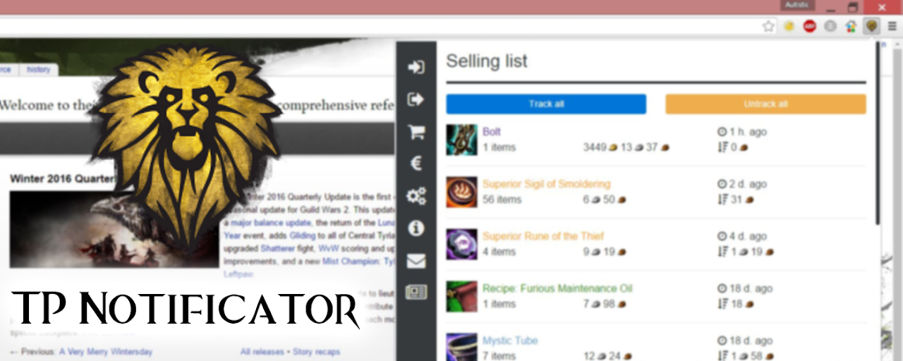 Guild Wars 2™ Trading Post Notificator Preview image 2