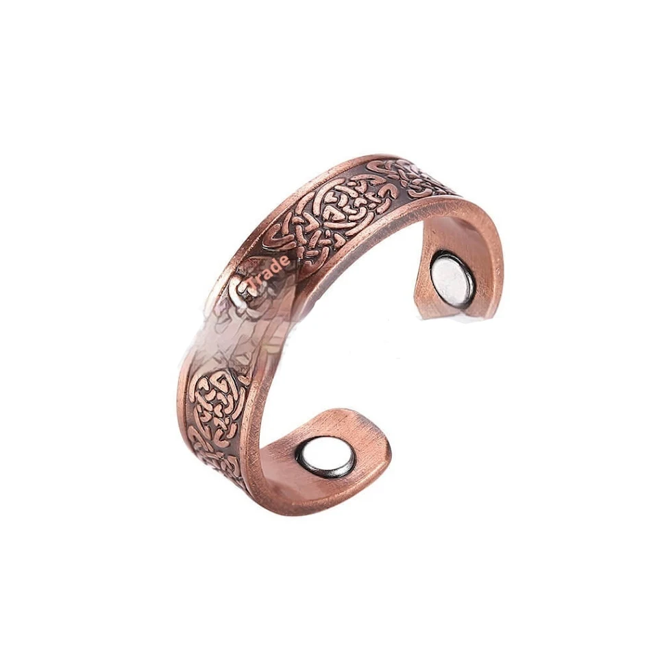 Bracelet Magnétique en Cuivre Rouge Simple et Rétro, Mode et Bien-être, Soulagement de la Douleur, Style Classique, Avantages Thérapeutiques