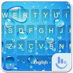 Blue Water Drop Keyboard Theme Apk