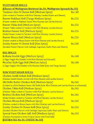 Wraps & Rolls menu 2