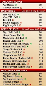 Tandoor On The Way menu 1