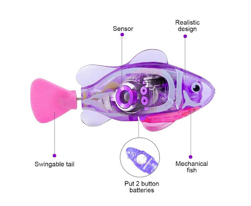 Title 8, Cat Interactive Electric Fish Water Toy, Swimmi...