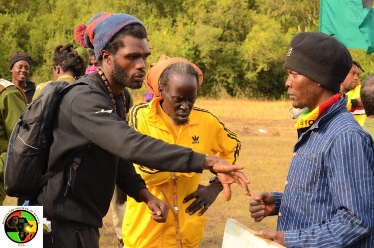 Ras Sankara, RSK president Lajuron and Ras Lion