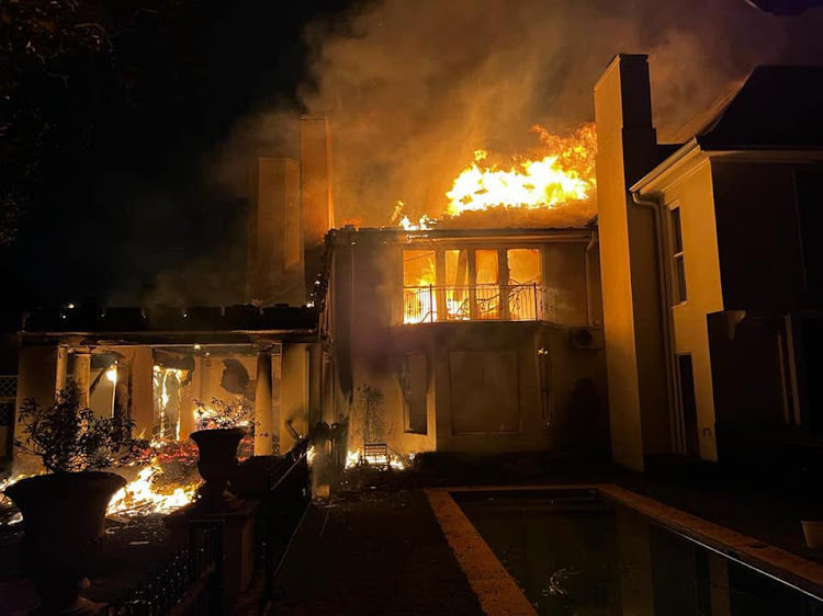 A lone arsonist is alleged to be targeting homes in Joburg's upmarket northern suburbs, deliberately burning them down.