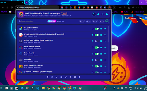 SparkVault NextGEN Extensions Manager screenshot 3