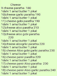 Janta Paratha menu 2