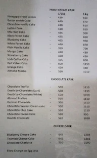 Cakes Chikim menu 1