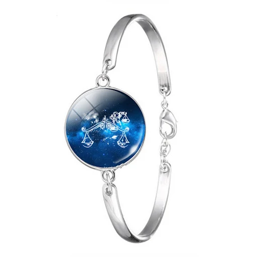 Title 7, Blue Classic Twelve Star Silver Bracelet