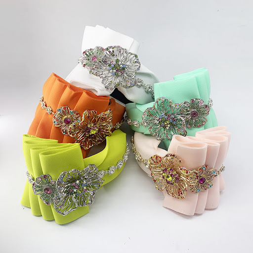 Title 8, Fashion Folding Sponge Fabric Diamond Headband....