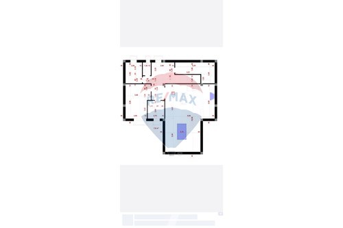 house floor plan with measurements in this luxury villa for sale in Tbilisi (700 m²)