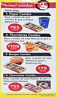 Wow! Momo menu 3