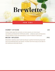 Brewlette Gourmet Teas menu 2