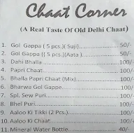 Chaat Corner menu 1