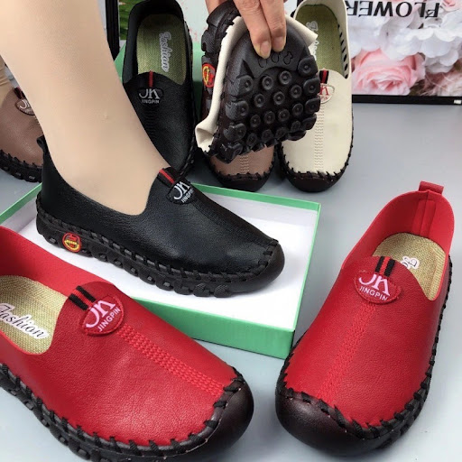 Title 7, Middle-aged womens leather shoes for wide, fat...