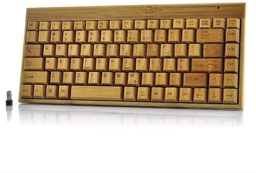 Handcrafted Wireless Bamboo Keyboard Handcrafted Biodegradable Wireless Bamboo Keyboard