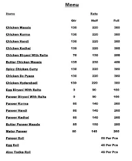 Dawat - E - Dastarkhan menu 2