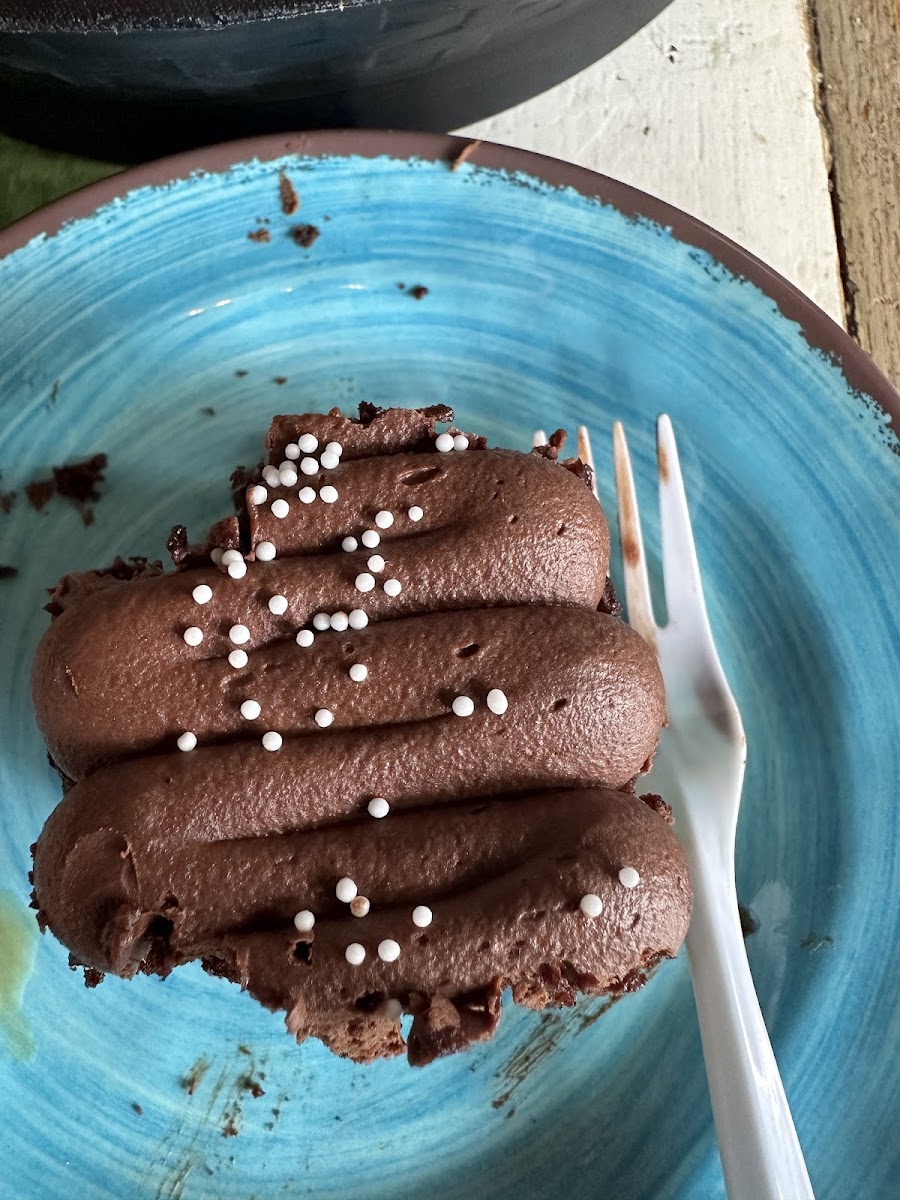 Gf chocolate finger cake...I did not think to get a photo until it was half gone🤣