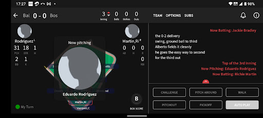 Screenshot Diamond Mind Baseball H2H