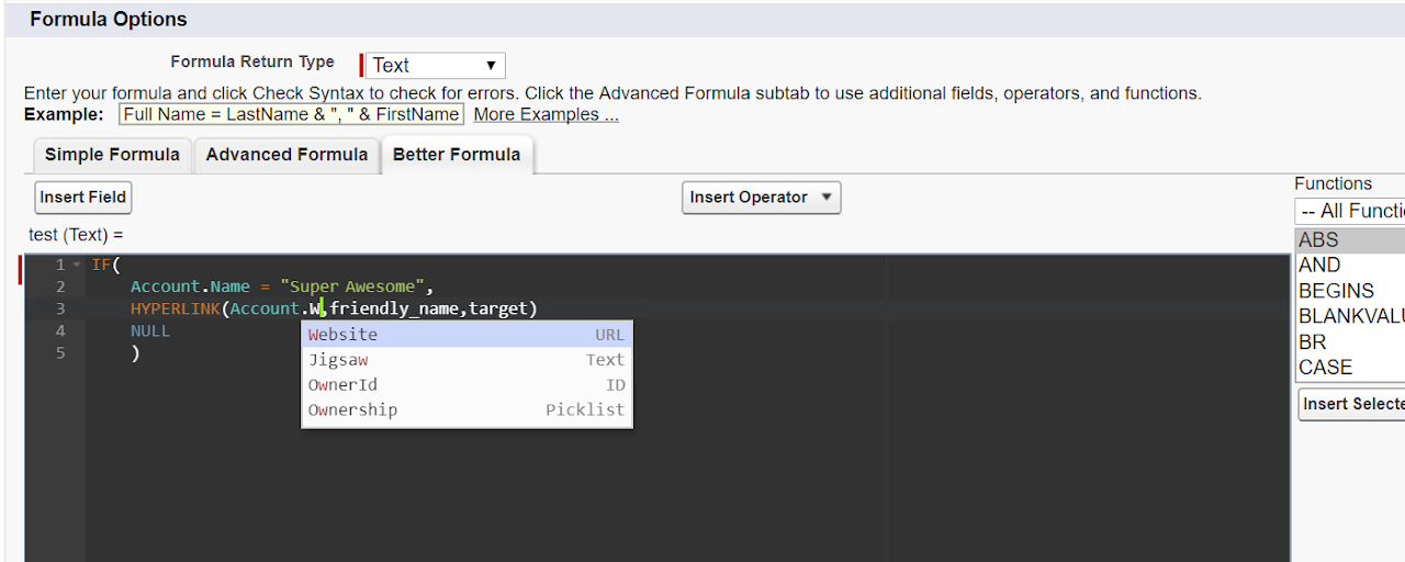 Better Salesforce formula editor Preview image 2