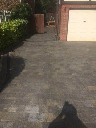 New block paved driveway 