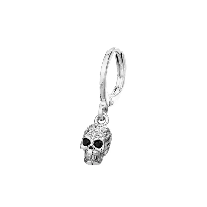 Title 1, Boucles doreilles crâne Black Diamond Zircon V...