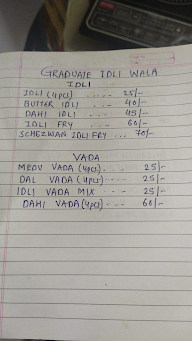 Graduate Idli Wala menu 1