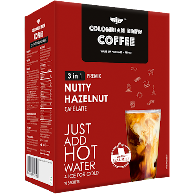 COLOMBIAN BREW 3IN1 HAZELNUT COFFEE PREMIX 10PC