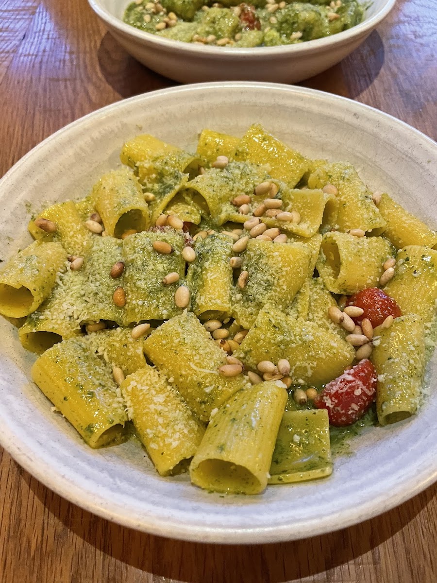 Gluten free Pesto Pasta