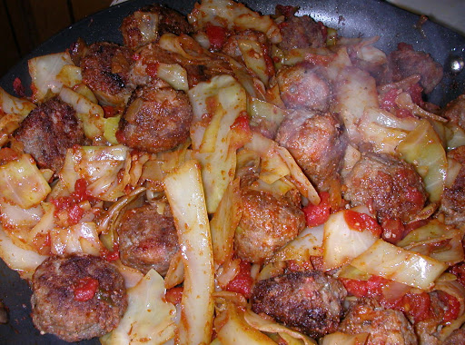 italian meatballs with cabbage