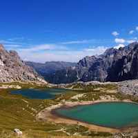 Laghi di montagna sulle Dolomiti di 