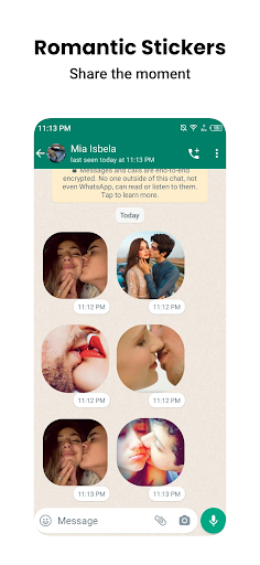 Screenshot Romantic Stickers - WAStickers