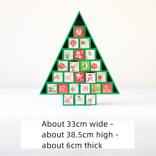 Title 11, Wooden Christmas decoration advent calendar. Co...