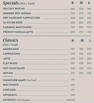 Third Wave Coffee menu 1