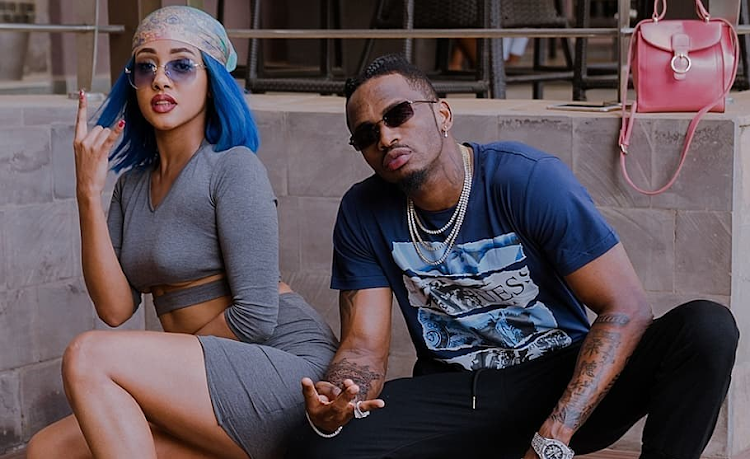 Tanasha Donna with Diamond Platnumz