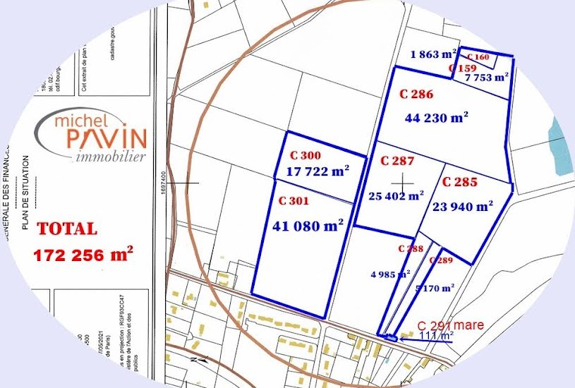  Vente Terrain à bâtir - 172 145m² à La Guerche-sur-l'Aubois (18150) 