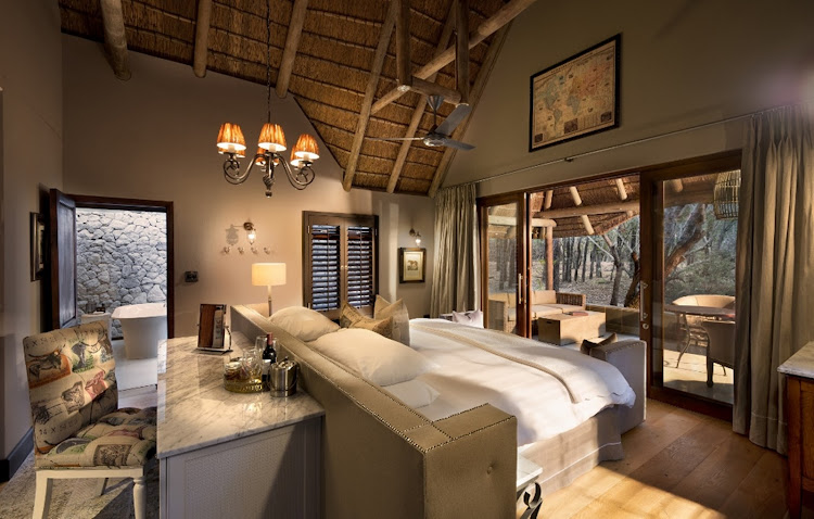 A cottage at the award-winning andBeyond Ngala Safari Lodge in the Kruger National Park.