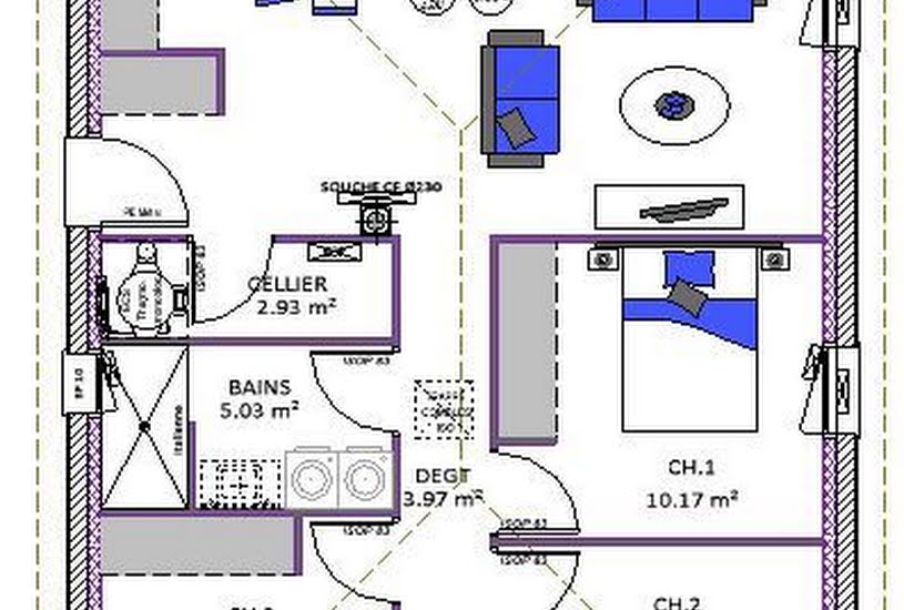  Vente Terrain + Maison - Terrain : 495m² - Maison : 80m² à Mées (40990) 