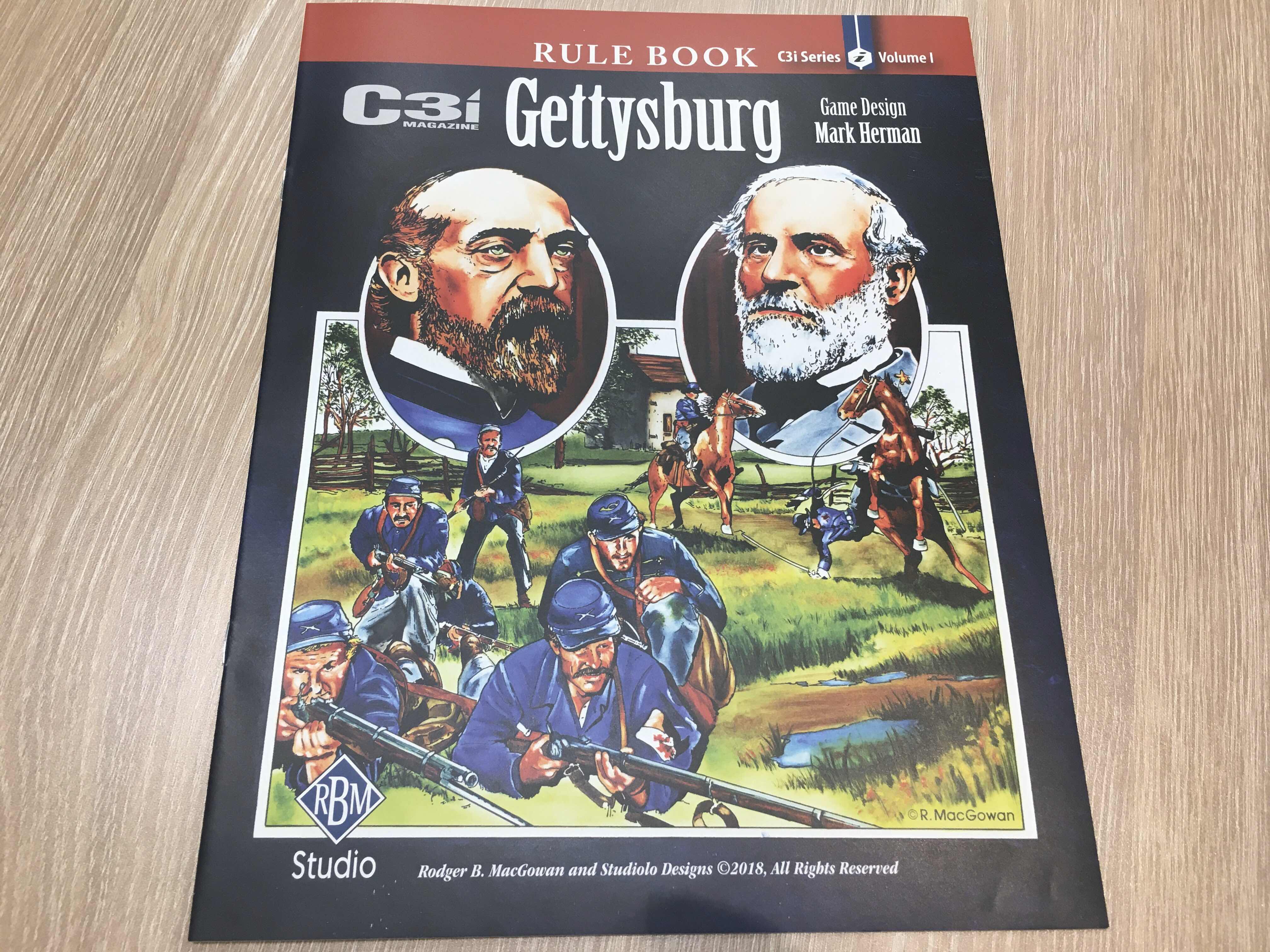 Mark Herman設計的Gettysburg戰棋隨C3i Magazine附送