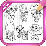 Cover Image of Télécharger How To Draw Superheroes 1.1 APK