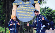 Gugu and Letshego Zulu at Mount Kilimanjaro two years ago. 