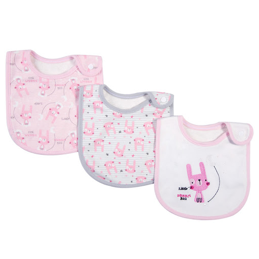 Title 6, Simple Printed Cotton Waterproof Baby Bib, keep...