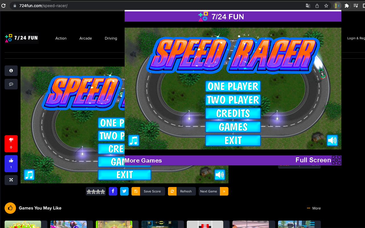 Speed Racers Game - Html5 Game Preview image 1