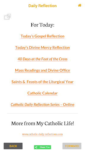 Catholic Daily Reflections