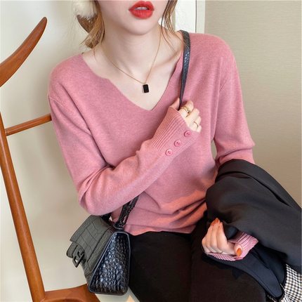 Title 3, Gentle Wind Autumn New Womens V-neck Sweater