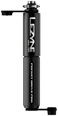 Lezyne Pocket Drive Pro Mini Pump - Aluminium - 160psi - Presta/Schrader - With Mount - Black alternate image 2