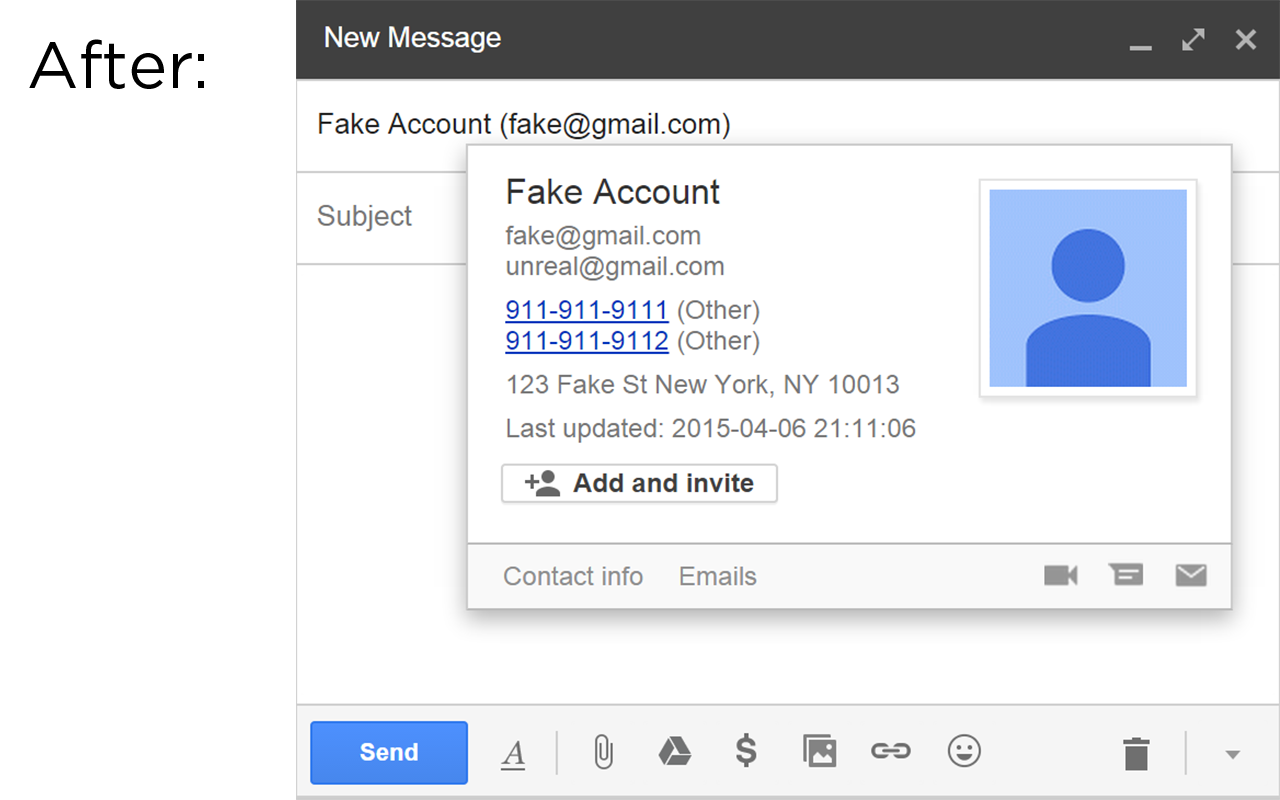 Gmail Contacts Card Updater Preview image 2